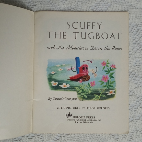 Vintage 1976 Scuffy The Tugboat Kimbies Diapers Print Ad Little Golden Book Rare - Picture 4 of 6